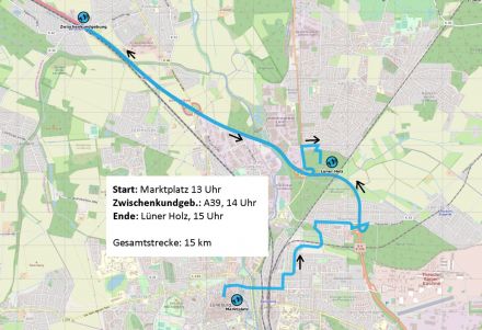 link=https://www.instagram.com/p/C5Ye_bRMEoN/?igsh=MXBxNGlyMmExMmtybg== 21.4.2024 13 Uhr, Marktplatz Lüneburg: Fahrraddemo für eine sozial- und klimagerechte Verkehrswende und gegen Autobahnbau
